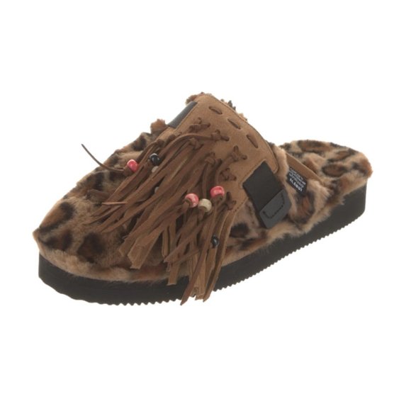 Suicoke Faux Fur Printed Slippers - Picture 2 of 5